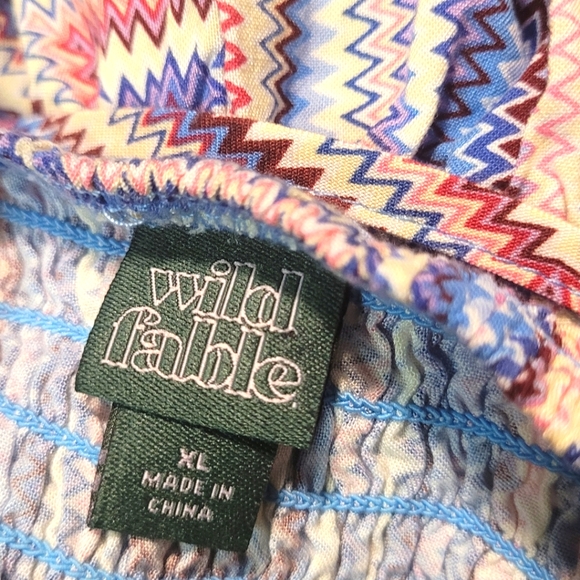 Wild Fable Women's Multi-color Short Sundress - Size XL - Picture 6 of 7